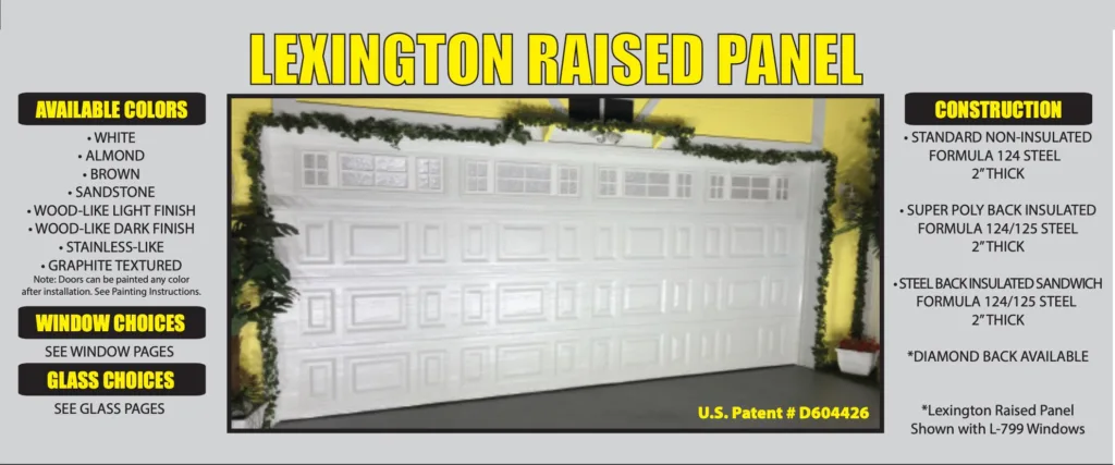 Unique Lexington Raised Panel Garage Door