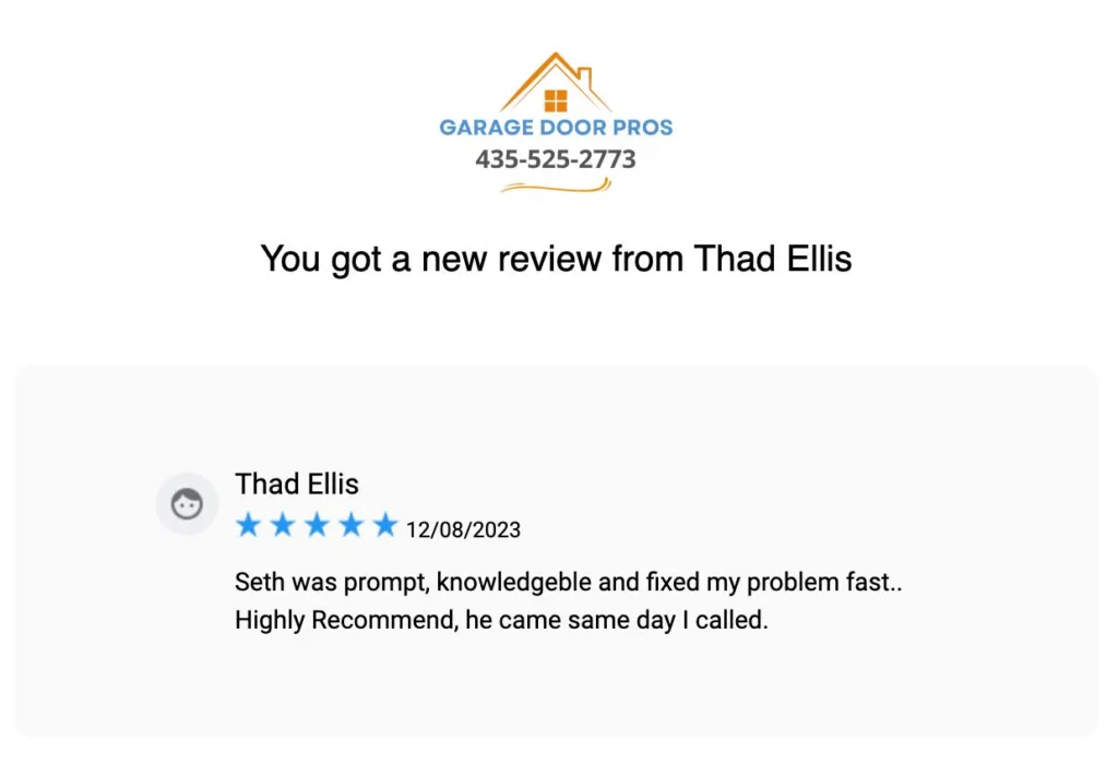 Customer Review from Thad Ellis