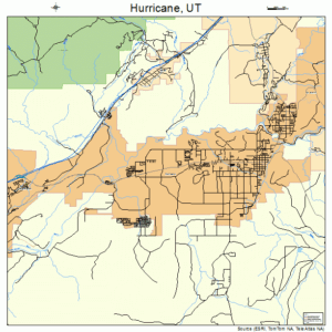 Map of Hurricane, Utah