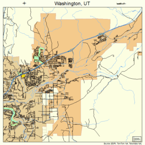 Map of Washington City, Utah
