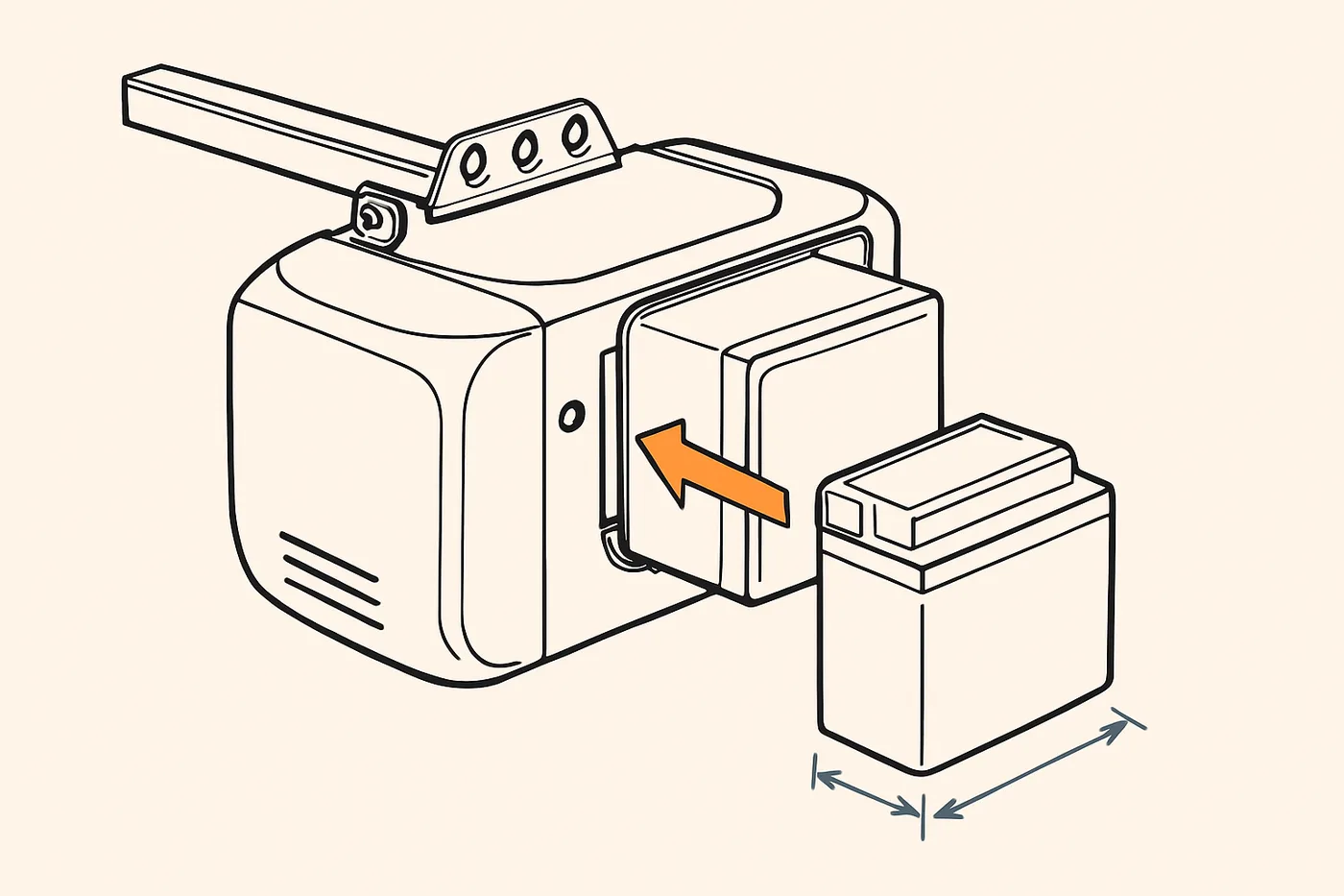 Editorial photo for garage door opener battery backup